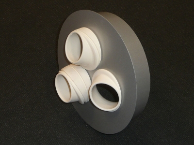 Weitwurfdüse mit Einschubstutzen